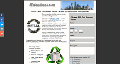 Desktop Screenshot of dfwappliances.com